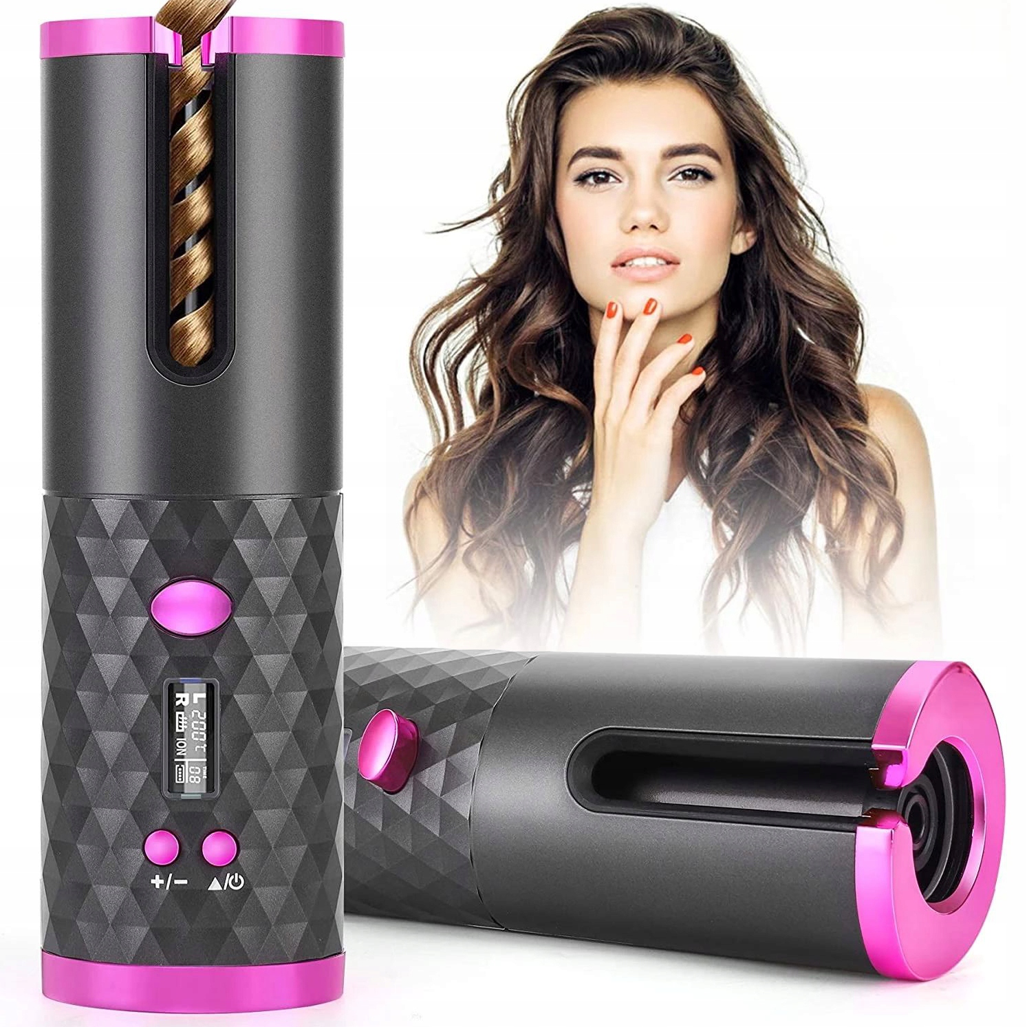 brezžični avtomatski kodralnik las s power bankom